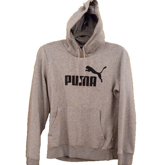 Pre-Owned -Women's Puma Size Medium Grey Hoodie - NO‎ STAINS - Picture 1 of 8